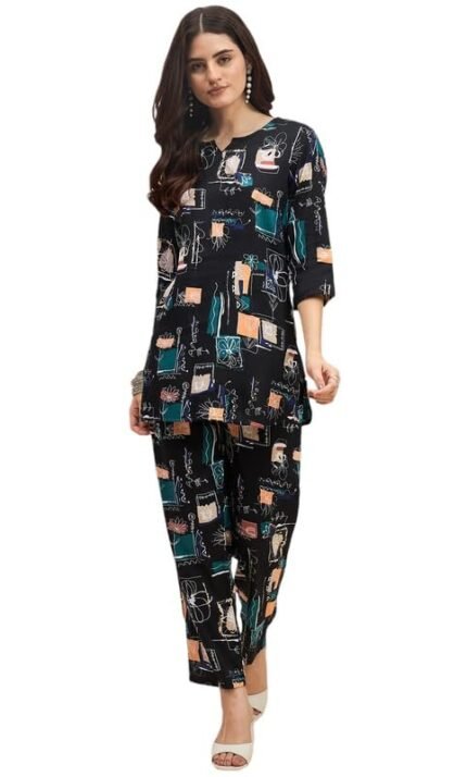 Cotton Women Kurta Set for Women Co-Ords Set, Kurta with Pant