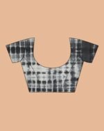 Handloom Tie & Dye Pure Cotton Mul Mul Saree - Image 4