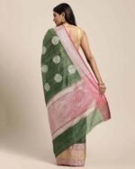 Saree with Floral Woven Motifs - Image 3