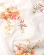 Women Floral Print Saree with Tassels - Image 3